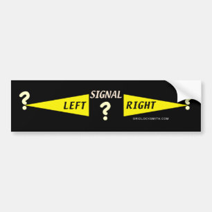 SIGNALERA? Vänstert? Högert? Bildekal