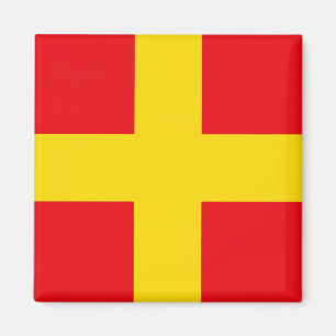 Signalflagg bokstav R (Romeo) Magnet