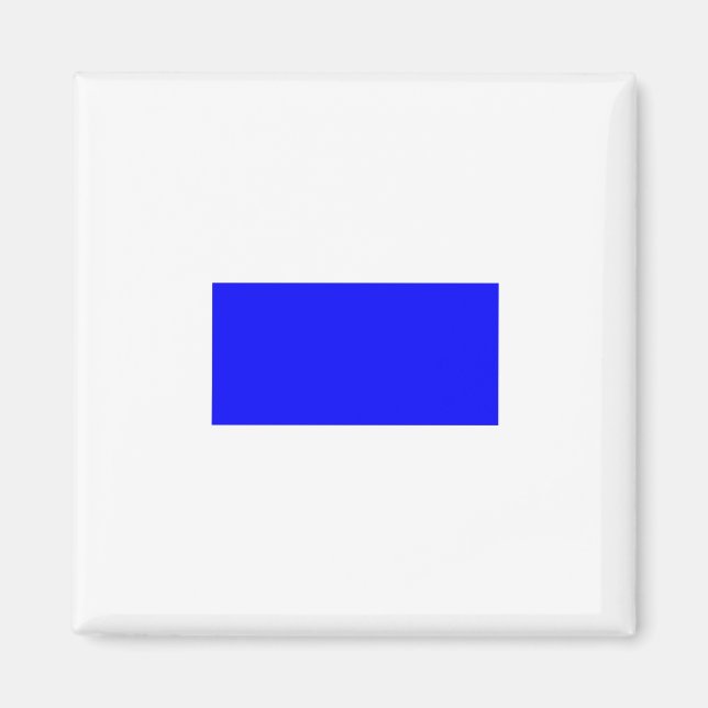 Signalflagga - Bokstav S Magnet (Framsidan)