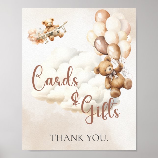 Signalkort för babyskor och blästerbubblor för GIF Poster (Framsidan)