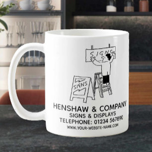 Signalskrivare & Visningar - säljfrämjande kaffe M Kaffemugg