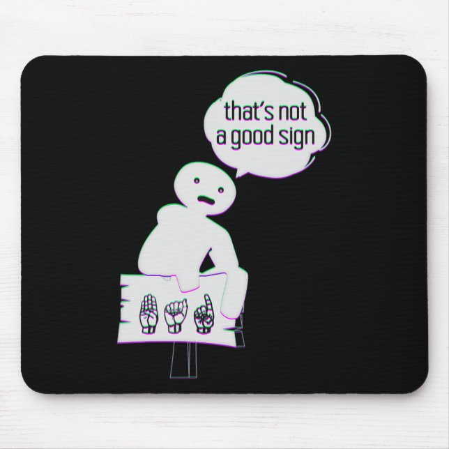 Signalspråk ASL American Hand Talking Awareness Musmatta (Framsidan)