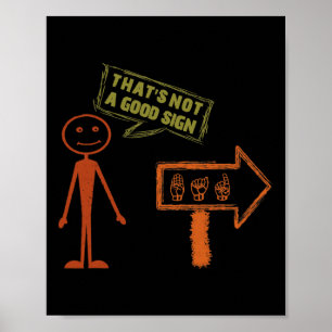Signalspråk Asl American Hand Talking Awareness Poster
