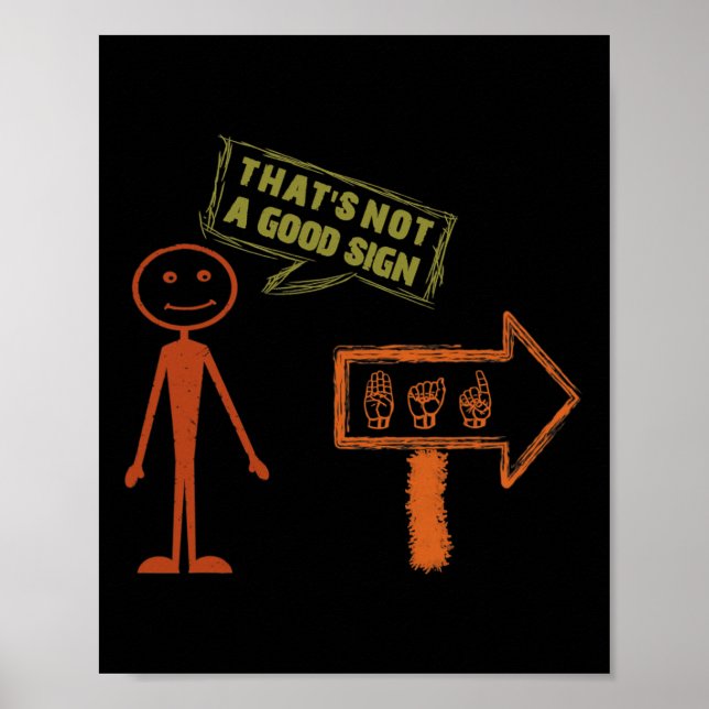 Signalspråk Asl American Hand Talking Awareness Poster (Framsidan)