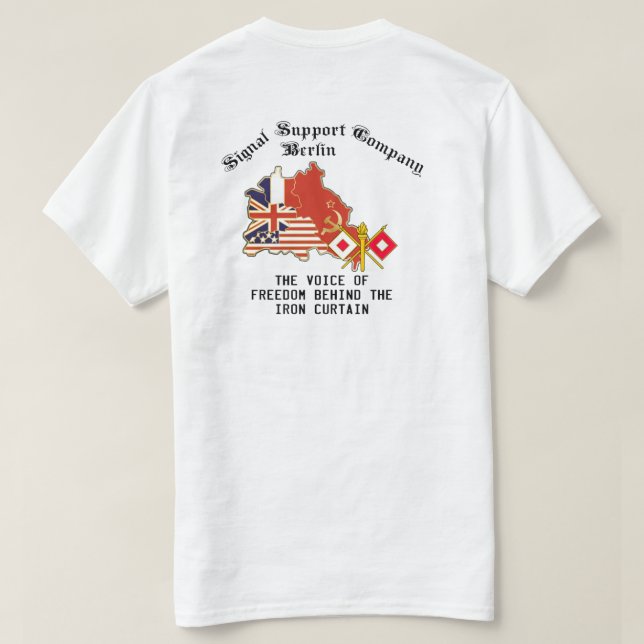 Signalstöd för Berlinbrigaden T Shirt (Design baksida)