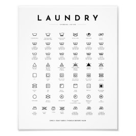 Signalsymboler för tvätt fototryck