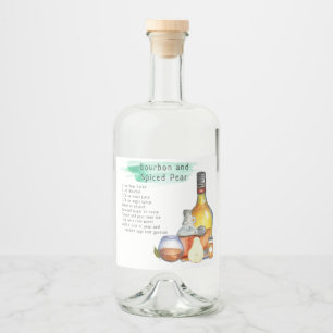 Signatur Cocktail Recept Bröllopsfavorabel Etikett
