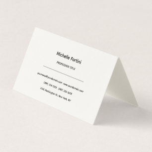Signatur Kräm Elegant Enkel Minimalistisk Visitkort