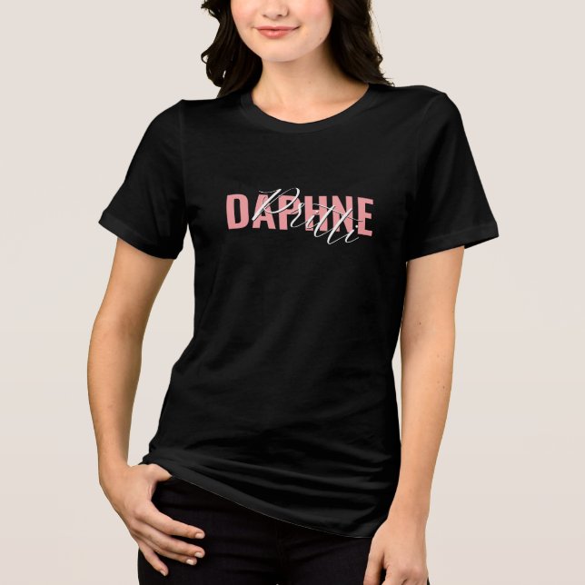 Signatur mode "Daphne Pritti" elegant /chic DK T Shirt (Framsida)