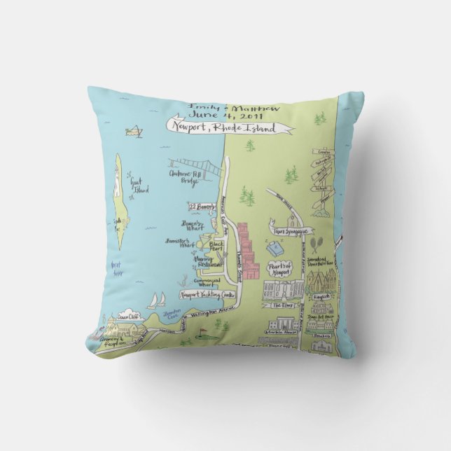 Signatur Rhode Island Kudde (Framsida)