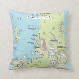 Signatur Rhode Island Kudde