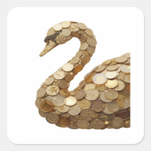 Signatur Silver Abstrakt Klistermärke Grafik