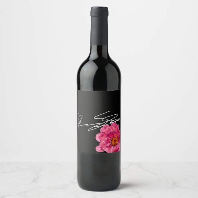 Signatur Vin Etikett (Framsida)