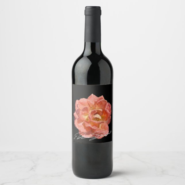 Signatur Vinsetikett Vinflaska Etikett (Framsida)