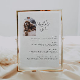 Signaturdrycker Pet Bar Meny Poster