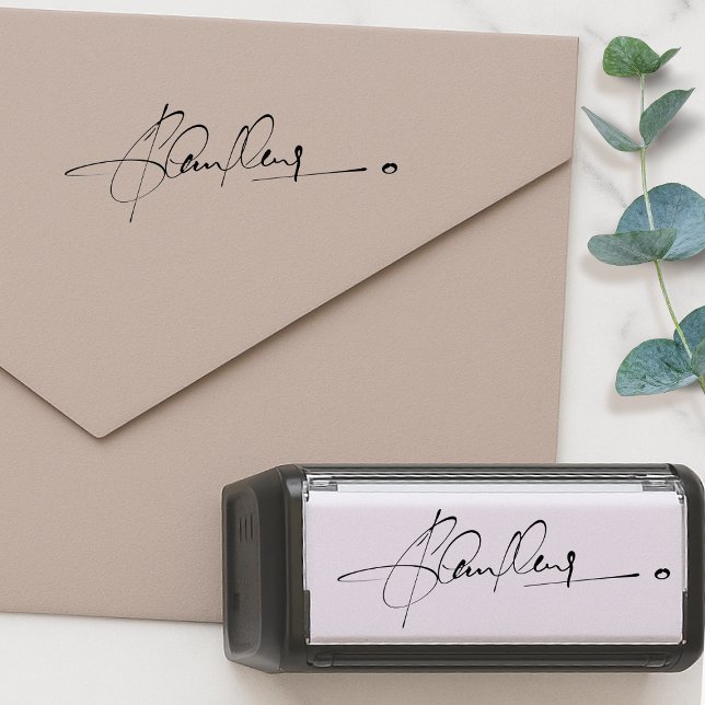 Signature Rubber Stamp | Your Handwriting Upload Självfärgande Stämpel (The perfect stamp for easily signing documents, letters, forms, contracts, checks & more!)