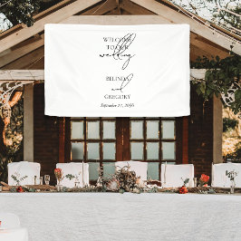 Signature Script Welcome Wedding Hanging
