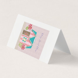 Signaturens nyckfullhet (Rosa & Turkos) Visitkort