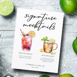 Signaturmocktails Sommar Drinkar Bröllopsmeny