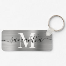 Signaturmonogram Silverfolie Tunn Rektangel