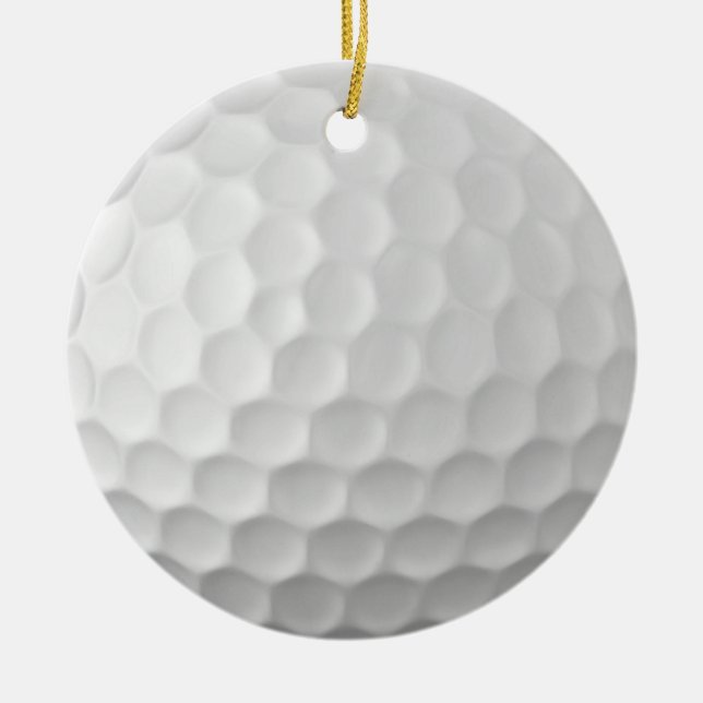 Signaturserie golfbollspresenter julgransprydnad keramik (Framsidan)