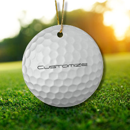 Signaturserie Personliga Golfbollspresenter Julgransprydnad Keramik