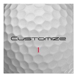 Signaturserien 1 Personliga Golfbollsgåvor Perfect Poster