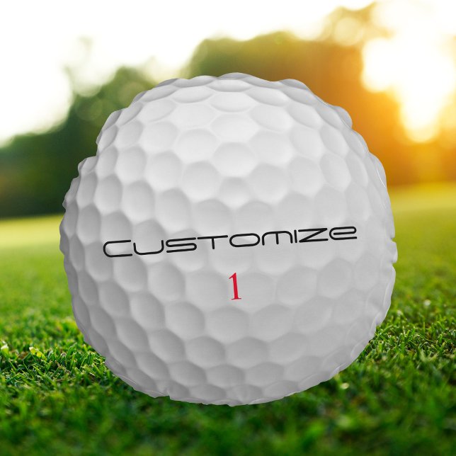 Signaturserien 1 Personliga Golfbollsgåvor Rund Kudde (Skapare uppladdad)