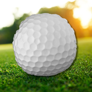 Signaturserien Golfbollspresenter Rund Kudde