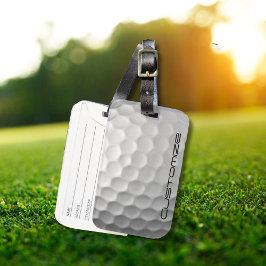 Signaturserien Personliga Golfbollspresenter Bagagebricka