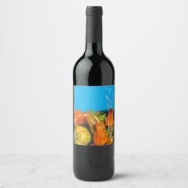 Signaturvinetiketter Vinflaska Etikett