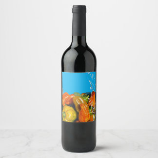 Signaturvinetiketter Vinflaska Etikett
