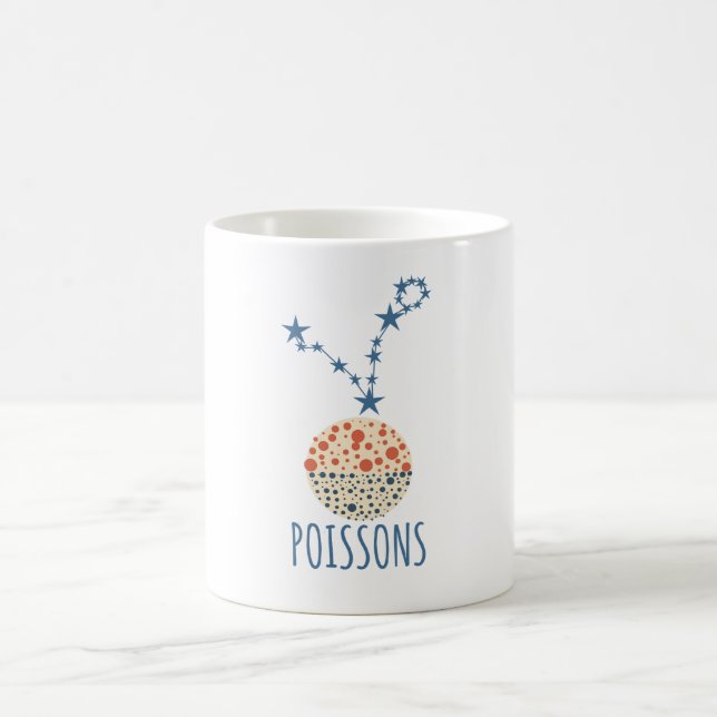 signe astrologique Poissons Kaffemugg (Center)