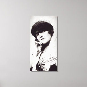 Signed fotograferar av Marie Lloyd Canvastryck