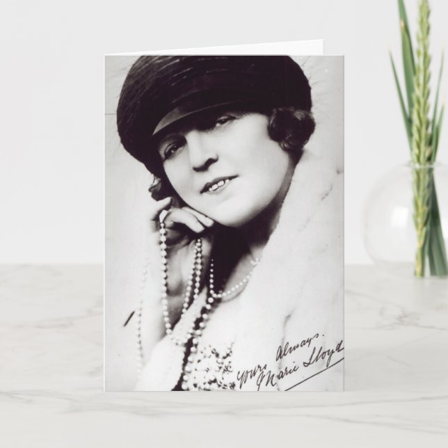 Signed fotograferar av Marie Lloyd Kort (Framsida)