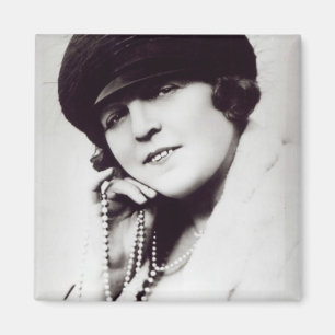 Signed fotograferar av Marie Lloyd Magnet