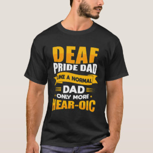 Signera Dövets medvetenhet om Döv och Pride Da T Shirt
