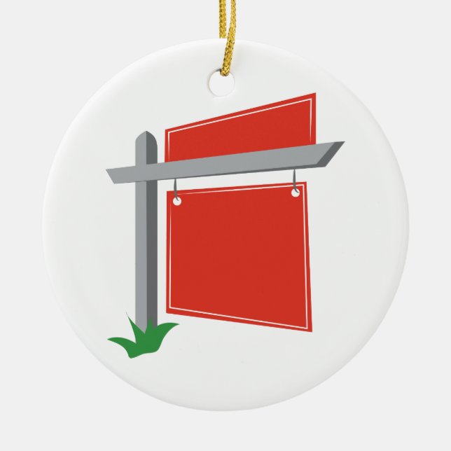 Signera inlägg julgransprydnad keramik (Framsidan)