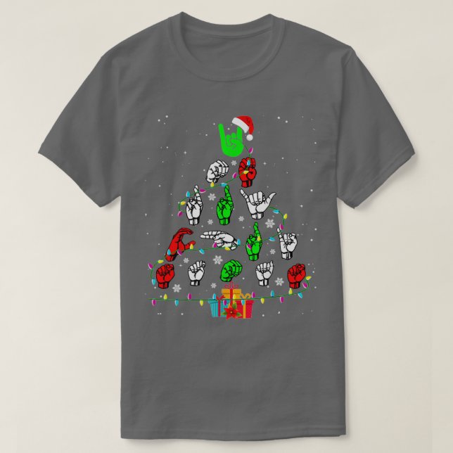 Signera Julgran God jul-gåvor T Shirt (Design framsida)