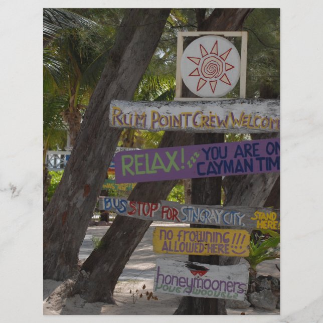 Signera post Rum Point Grand Cayman (Framsida)
