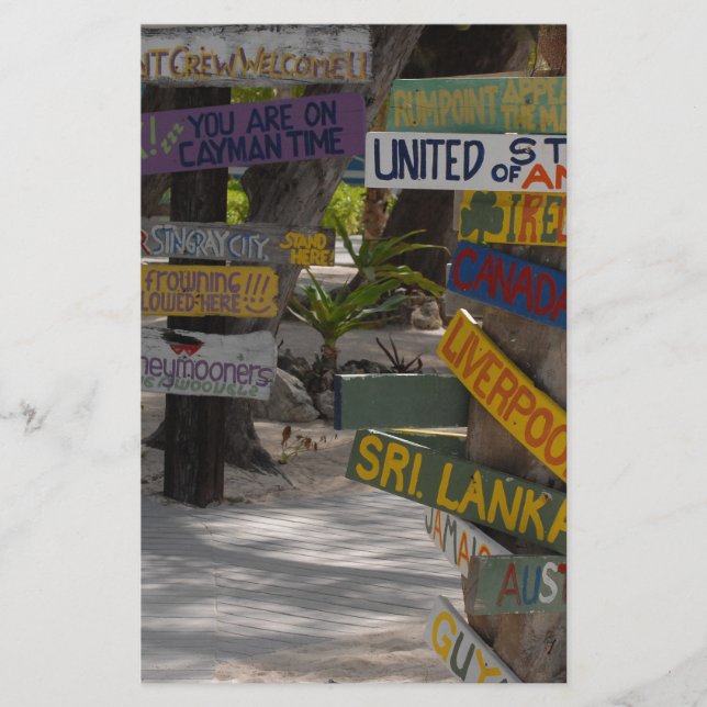 Signera Post Rum Point Grand Cayman Brevpapper (Framsida)