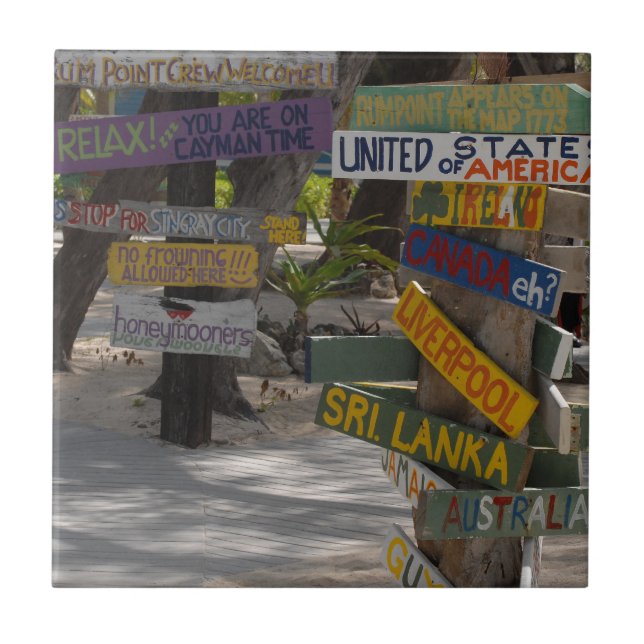 Signera Post Rum Point Grand Cayman Kakelplatta (Framsidan)
