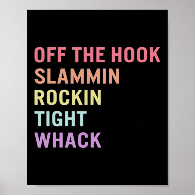 Signera språk av Krok ASL Slang Tee Döv Awarenes Poster (Framsidan)