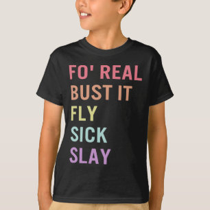 Signera språk för Real Bust it ASL Slang Tee Döv A