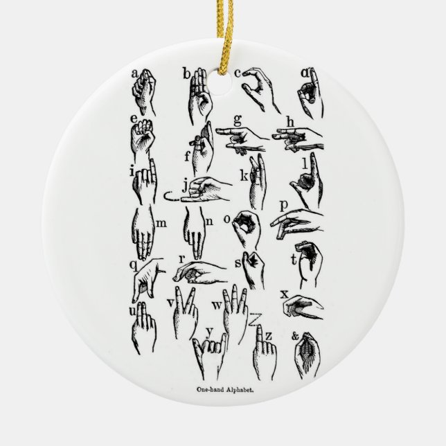 Signera språkalfabet Ornament (Framsidan)