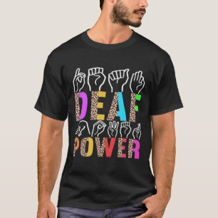 Signera språkkunskaper Döv Medvetenhet 3 T Shirt