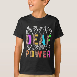 Signera språkkunskaper Döv Medvetenhet 3 T Shirt