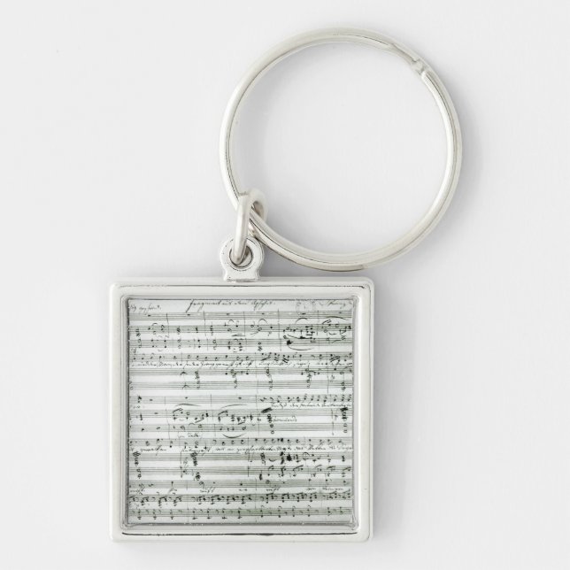 Signeraa ställning av 'fragmentausdem fyrkantig silverfärgad nyckelring (Framsidan)