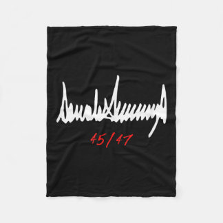 Signerad Donald Trump 45_47 Fleecefilt