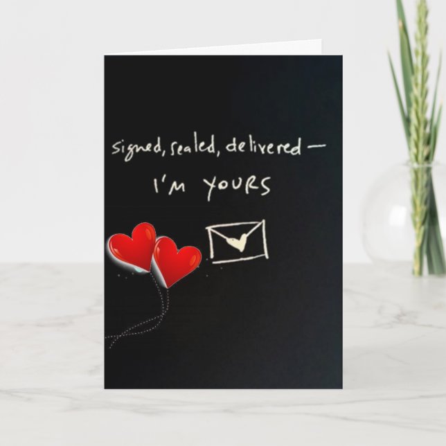 *SIGNERAD FÖRSEGLAD LEVERERAD JAG ÄR DIN* FÅR MIST KORT (Framsida)